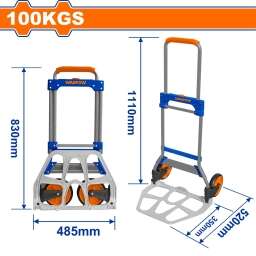 CARRO DE CARGA PLEGABLE 100KG 1110MM WADFOW WWB9A10