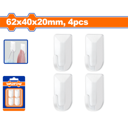 SET X 4 PERCHA AUTOADHESIVA 62x40x20mm WADFOW WPHK2K02